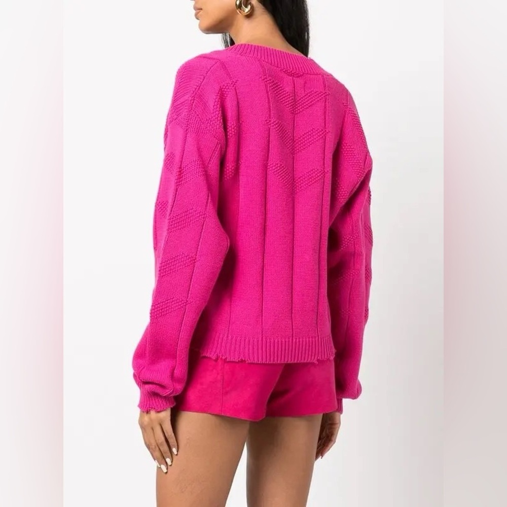 NWT RtA Alba Knitted Sweater in Pink - Picture 4 of 5